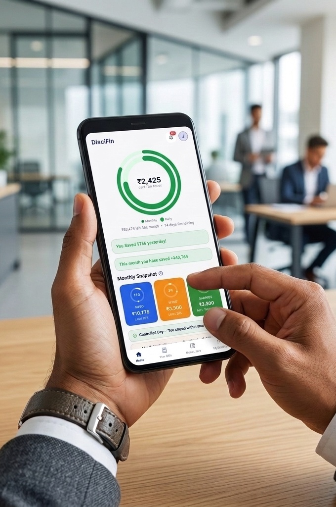 Person using Discifin App